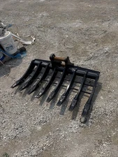 Cat 307 308 Mini Excavator Rake 50 Mm Pins New 48”