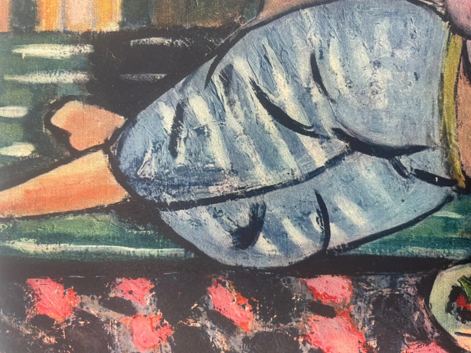 Matisse Henri Original Vintage o/s Lithograpth Woman Girl 1930 's French X1 - Image 3 of 4