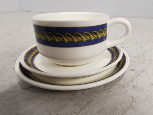 Royal Doulton British Airways Concord Droop Nose Coffee Cup Saucer & Side Plate
