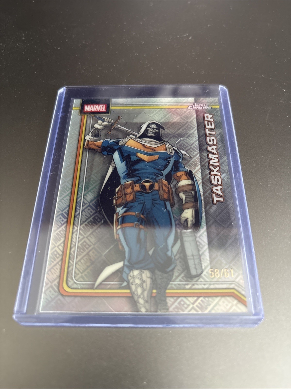 2026 Topps Chrome Marvel Comics Taskmaster Logofractor /61 #173