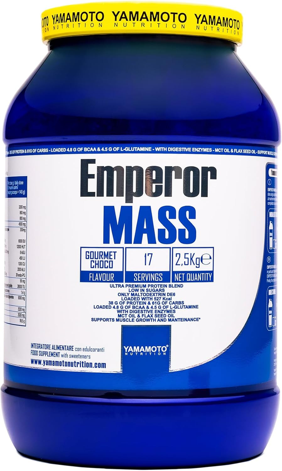 Yamamoto Emperor Mass 2.5kg: Il Gainer Più Venduto per la Massa Vera
