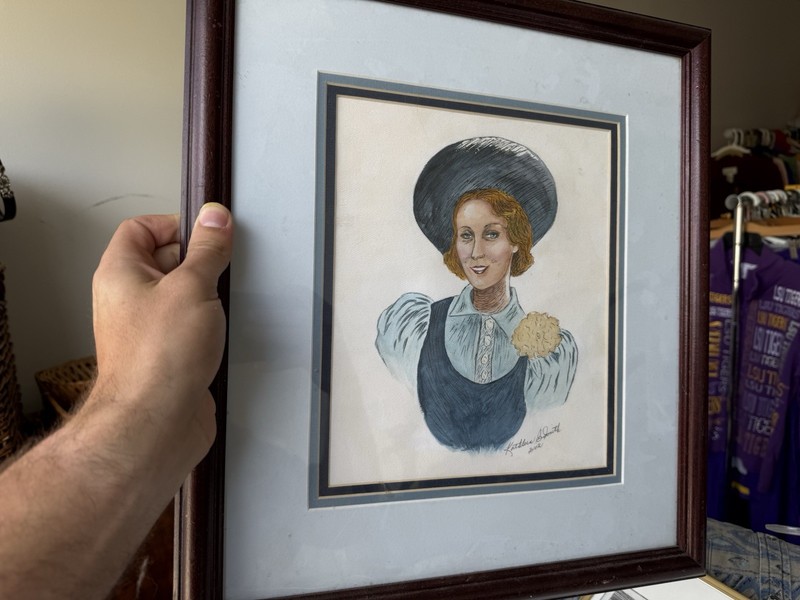 Lady In A Blue Hat