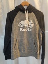 Roots Canada Classic Beaver Logo Pullover Hoodie Unisex Small