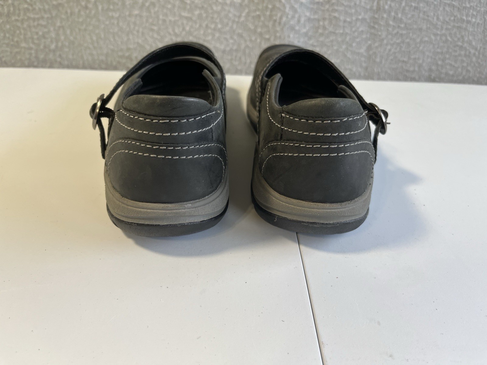 Scarpe donna Keen Presidio taglia 8 38 5 mocassini Mary Jane in pelle nera usate in ottime condizioni