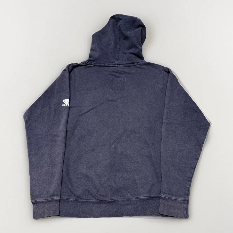 Sudadera con capucha Factory Effex Honda Stripes para jóvenes talla grande en azul marino Foto 2 de 4