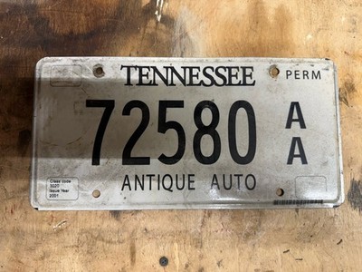 Tennessee Vintage License Plate