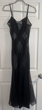 Vintage Frederick  s Of Hollywood black Sheer Nightgown