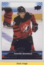 2022 Team Canada Juniors Pride of the Program Blue Mavrik Bourque #81 READ 5d9