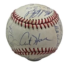 1991 92 HOUSTON ASTROS (23) TEAM SIGNED BASEBALL w/ JEFF BAGWELL & CRAIG BIGGIO