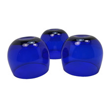 Cobalt Blue Candle Holder Votive Tea Light 2.5 Inch Tall 3 Pc Set
