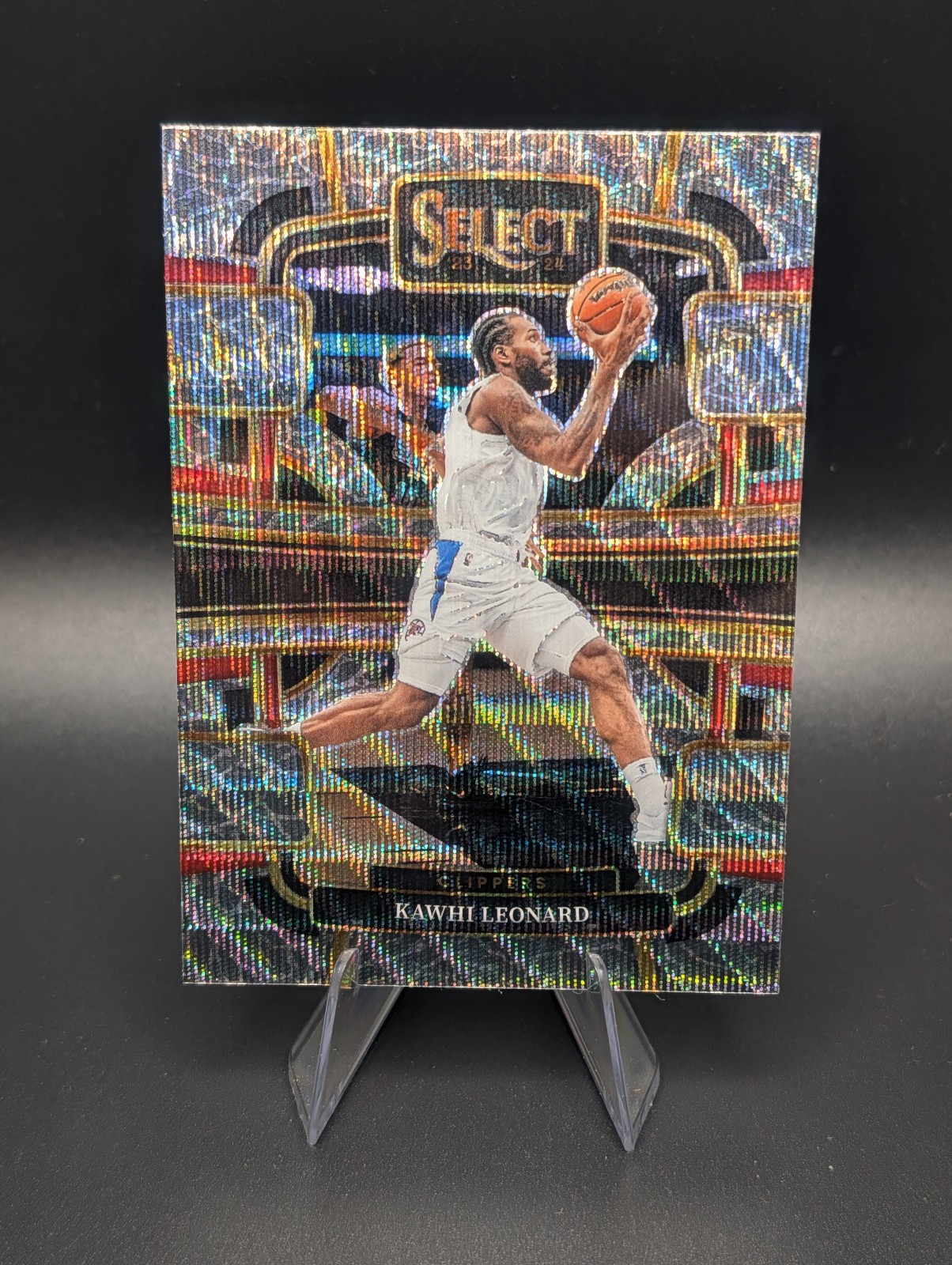 2023-24 Panini Select #24 - Kawhi Leonard - Concourse Level - Elephant Prizm