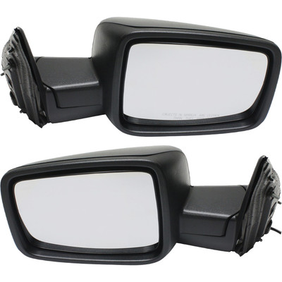 Manual Mirrors Set of 2 For 2013-2022 Ram 1500 2500 3500 Textured Black