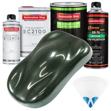 Fathom Green Firemist LOW VOC Urethane Basecoat Quart Kit & European Clear Coat