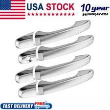 4PC Chrome Door Handle Covers For 2011-2016 Ford Explorer 2011-2015 Ford Edge U2