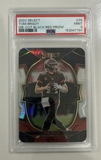 2022 Panini Select - Concourse Black and Red Prizm Die-Cut #26 Tom Brady PSA 9