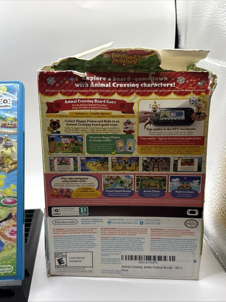 Animal Crossing Amiibo Festival Nintendo Wii U полная открытая коробка - Изображение 3 из 4