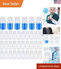 Lab Reagent Bottles Plastic Sample Containers 12 Pcs 30ml Screw Caps