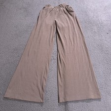 Abercrombie  Fitch Pants Women Extra Small Brown Wide Leg Lounge Ribbed Pull On