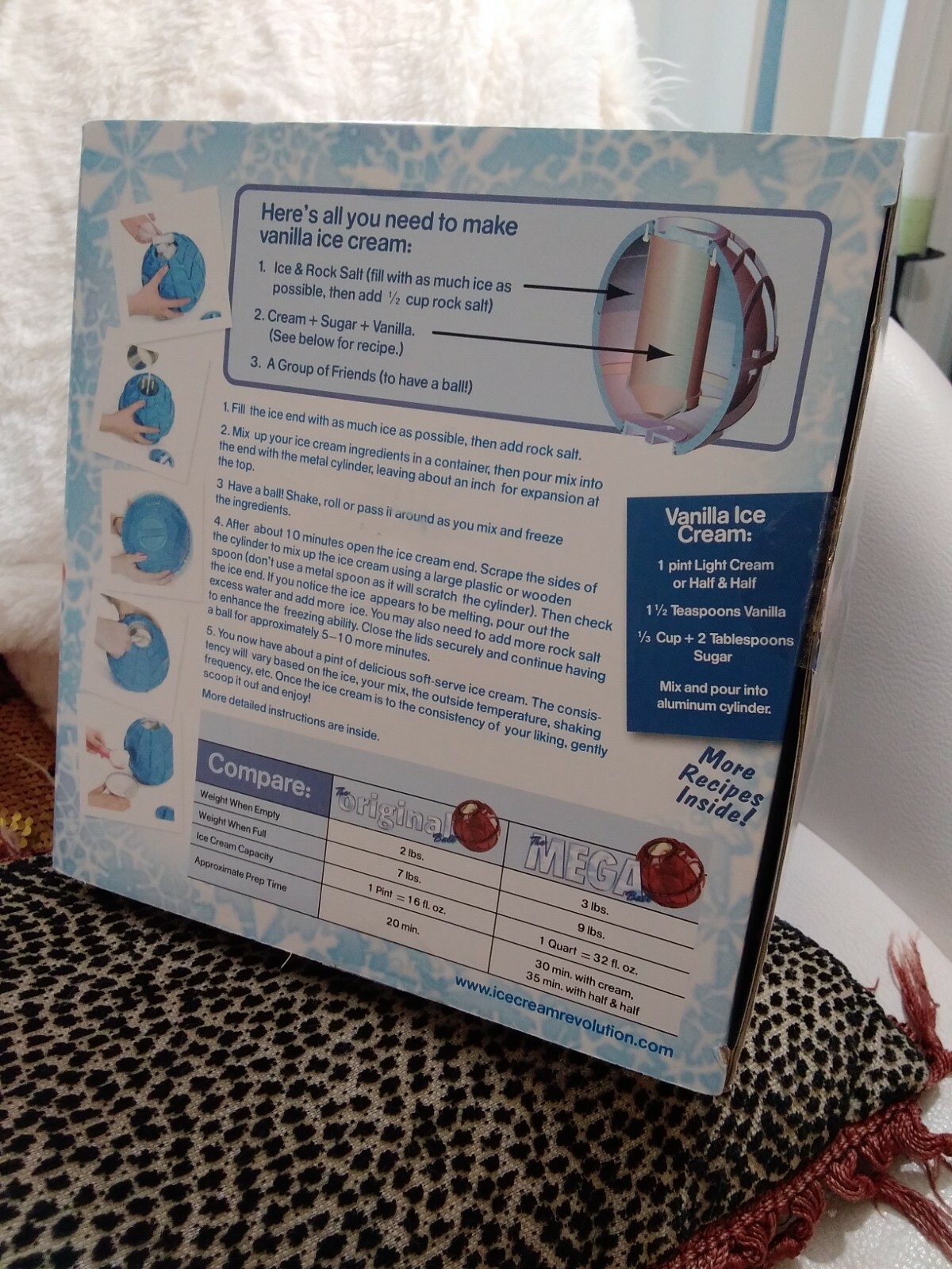 Camper's Dream The ORIGINAL Play and Freeze ICE CREAM MAKER BALL Purple