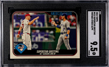 2024 Topps Superstar Greeting #413 Bobby Witt Jr. / Mike Trout Vintage Stock /99
