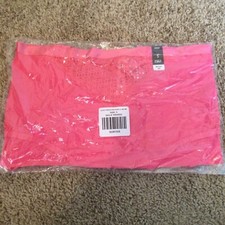 Torrid Womens Size 5 Fandango Pink Cheeky Panty Microfiber  Lace Pink NEW NWT