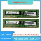 Samsung 16GB 2x8GB PC3-12800E DDR3-1600 ECC Unbuffered UDIMM Ram for Workstation