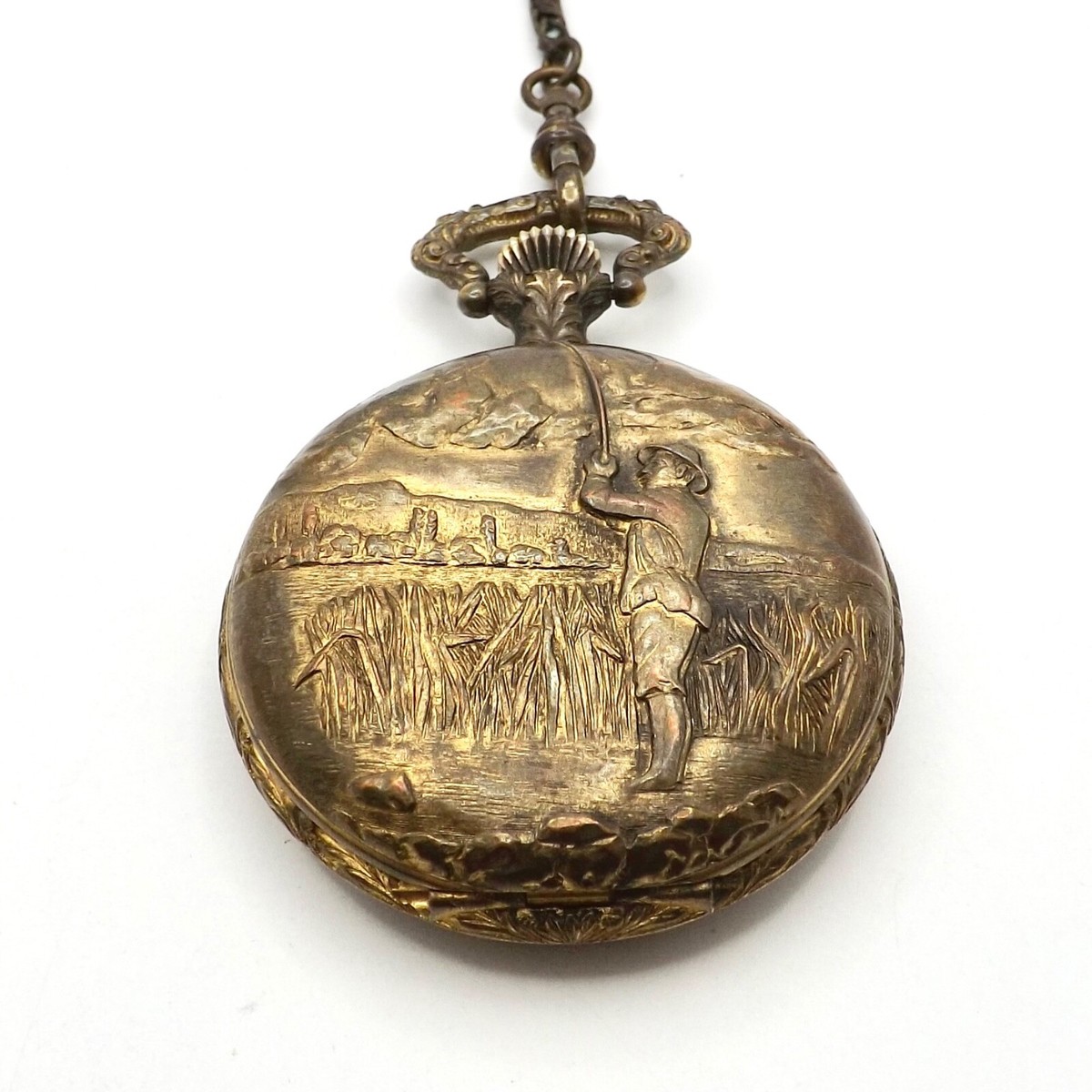 Arnex Incabloc Swiss Pocket Watch 17 Jewels Fly Fishing 6498