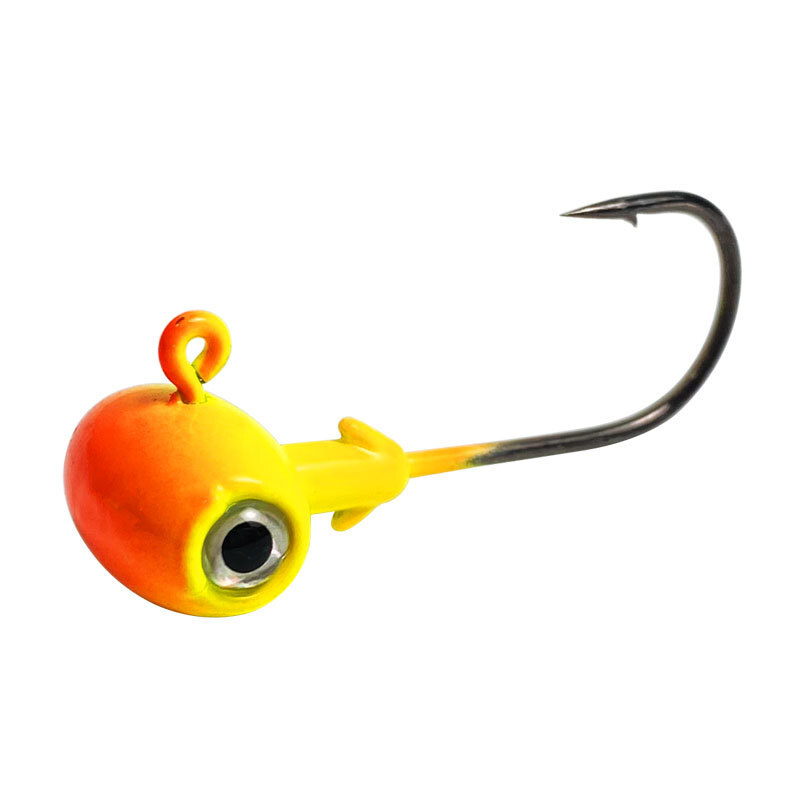 Lot De 25 Têtes Plombées Football : Pour Pêcher Le Crappie Et Autres Poissons !