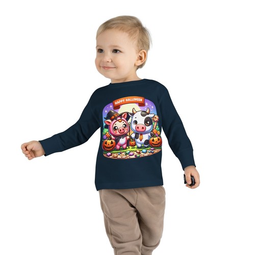 Halloween farm animal Toddler Long Sleeve Tee - Picture 17 of 21