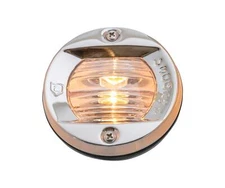 attwood 6356D Round Incandescent Marine Boat 3-Inch Flush Transom Light with .