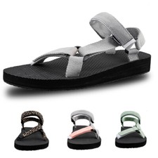 Damen Flach Schuhe Sandaletten Trekkingsandalen Trekking Schuhe Sommerschuhe