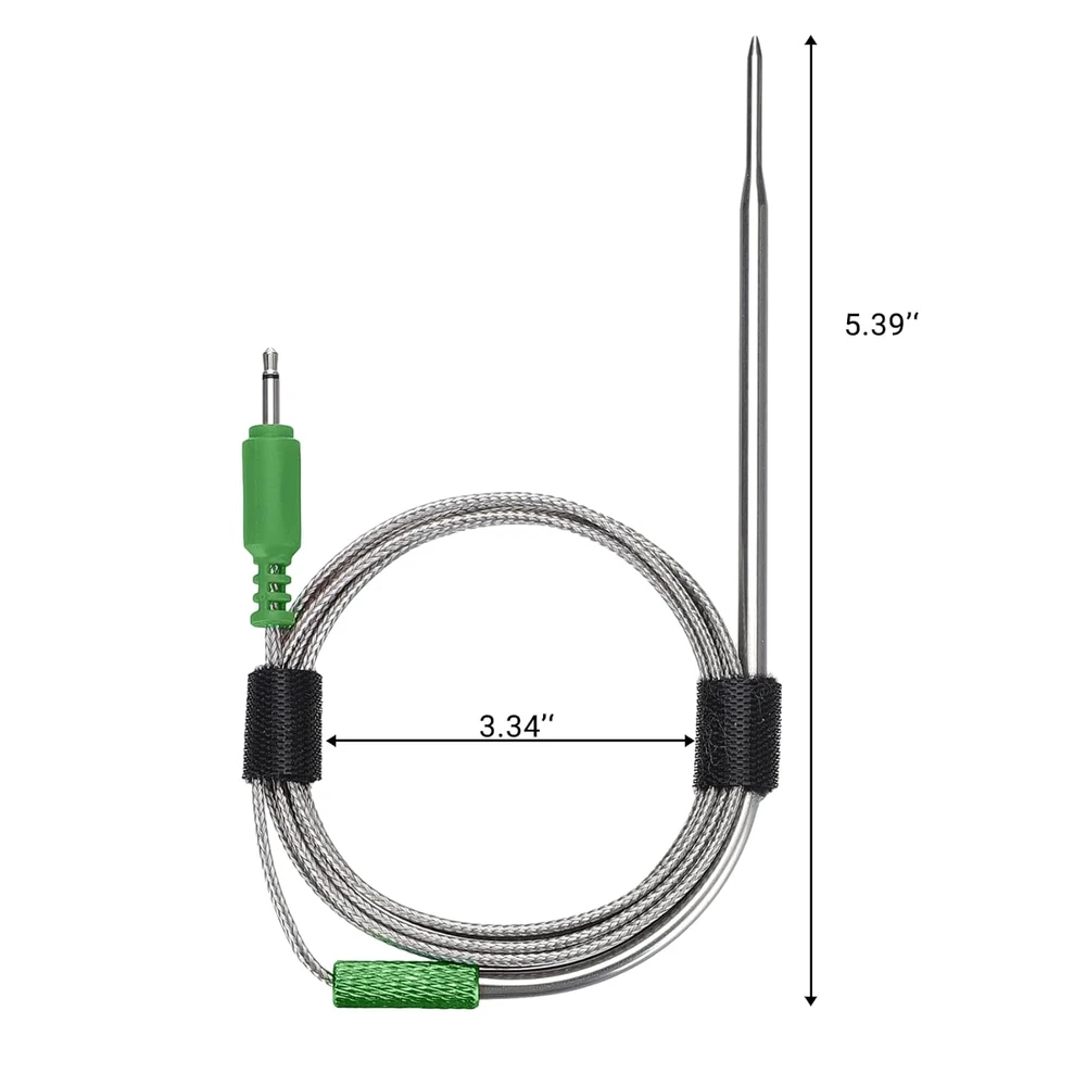Meat Thermometer Colored Probes 6-Pack Set, 47 Inches Stainless Probes Only Comp Meat Thermometer Colored Probes 6-Pack Set, 47 Inches Stainless Probes Only Comp