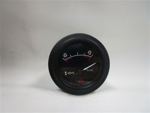 TELEFLEX 53295 TRIM GAUGE BLACK FACE / BLACK BEZEL MARINE BOAT - Foto 1 di 6