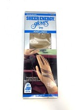 Vintage Sheer Energy Camel Gloves L  eggs Leggs Knit Lined 1988 Women  s ONE SIZE