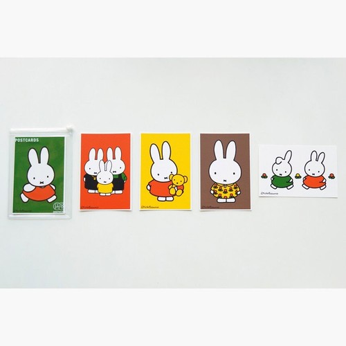 Miffy Silk Screen Postcard Set (5 Cards) Official Licensed Cards vivid color - Picture 9 of 12