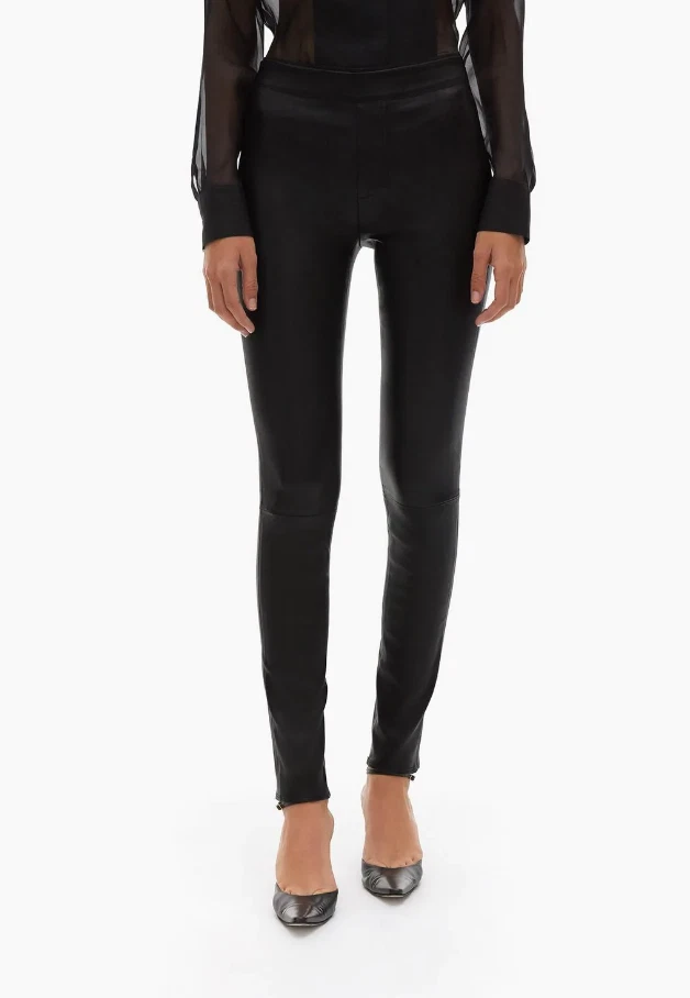 Helmut lang stretch leather leggings clearance