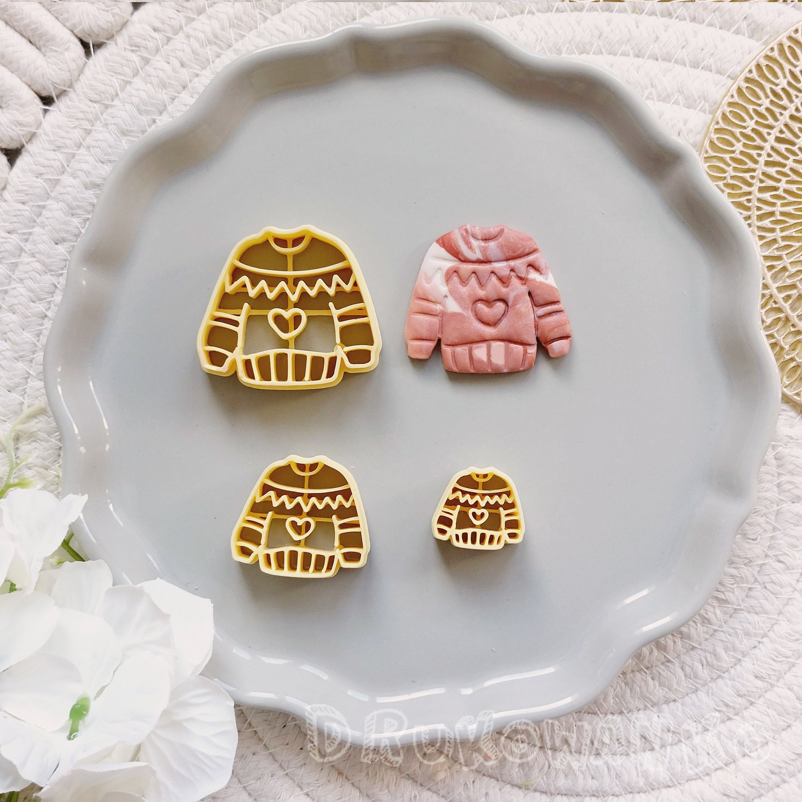 Hoodie Blouse Cloth Christmas Sweatshirt Polymer Clay Cutter For Earring-image