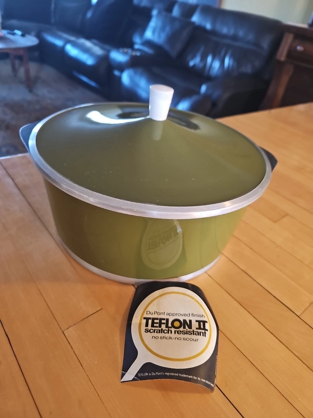 Galloping Gourmet Graham Kerr Avocado Green Pot Pan Made In Australia Nos