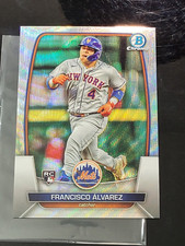 2023 Bowman Chrome wave refractor Francisco Alvarez rookie /100 Mets READ