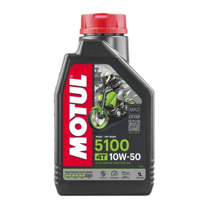 OLIO MOTORE MOTUL MOTO 5100 10W50 MA2 4T TECHNOSYNTHESE ESTERE JASO MA2 1 LITRO