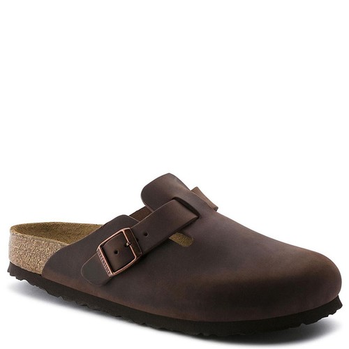 Birkenstock Women's Boston Habana Oiled Size 36 Regular Leather Soft Footbed NEW