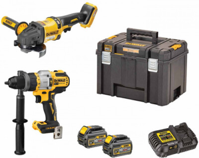 Dewalt Akku-Schlagschrauber DCD999 + Akku-Winkelschleifer DCG418 SET mit Akkus u