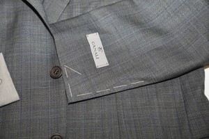 401 Canali 13290 100% Lana Tela De Cuadros Escoceses Blazer Traje Chaqueta  Tamaño 42 corto | eBay