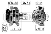 ERA Lichtmaschine Generator 100A 14V FüR Toyota Corolla Verso 2.2 D-4D 2.0