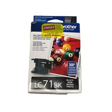 Brother Ink Cartridge LC71BK Black NEW EXP 08/2017 Genuine