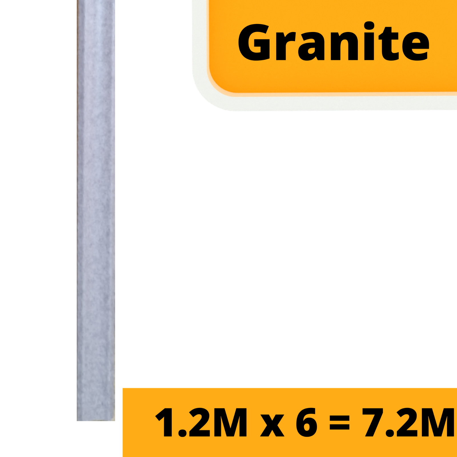 Granite Laminate Beading Scotia Edge Trim Grey 1.2M x 6 = 7.2 Meters eBay