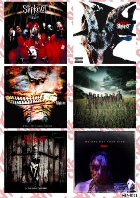 Slipknot Band Logo Sticker Pack - 8x5.75in - Waterproof Vinyl For Car Laptop Wall