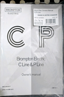 Brompton Elektrisch Owners Manuell