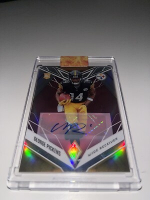 2022 Panini Phoenix George Pickens Pink RC Auto 50/50 Steelers