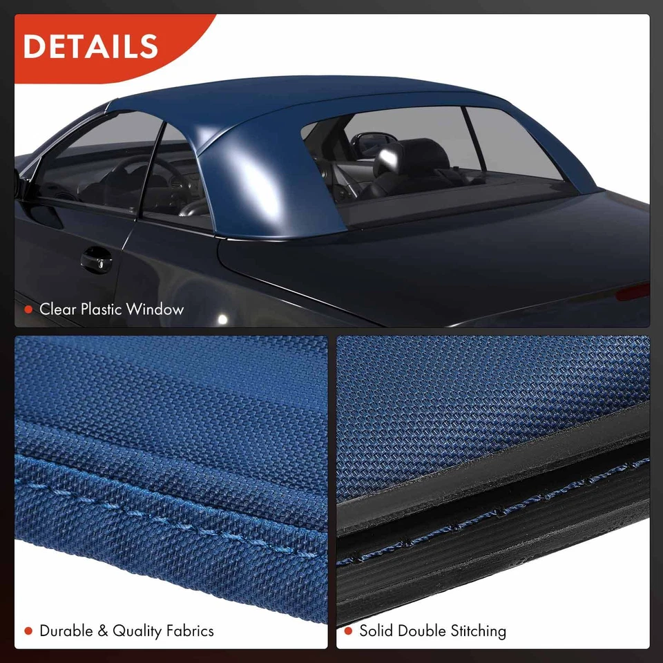 Blue Convertible Soft Top for Mercedes-Benz C209/C207/A209 CLK350 2004-2009 New Foto 3 de 4